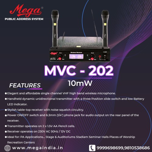 VHF DUAL CORDLESS MIKE